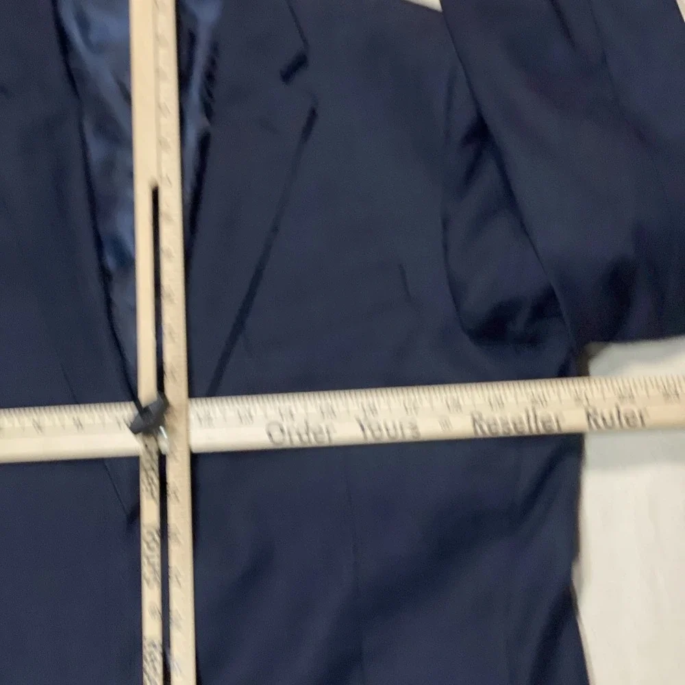 Joseph Abboud Blazer Mens 42L Blue Mazzotto Super 120s Wool Jacket Slim Fit